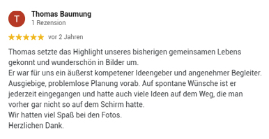 google rezension hochzeitsfotograf tom thomas